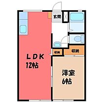 栃木県塩谷郡高根沢町宝石台5丁目（賃貸アパート1LDK・1階・40.92㎡） その2