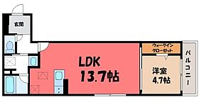 栃木県宇都宮市元今泉2丁目（賃貸アパート1LDK・2階・44.49㎡） その2