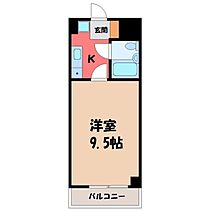 栃木県宇都宮市河原町（賃貸マンション1K・10階・27.00㎡） その2