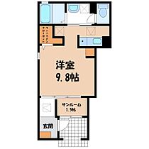 栃木県鹿沼市緑町3丁目（賃貸アパート1R・1階・29.40㎡） その2