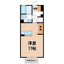 栃木県宇都宮市松原3丁目（賃貸アパート1R・2階・30.03㎡） その2