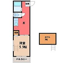 栃木県宇都宮市東峰町（賃貸アパート1DK・2階・19.50㎡） その2