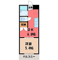 栃木県下野市祇園2丁目（賃貸マンション1DK・2階・26.10㎡） その2