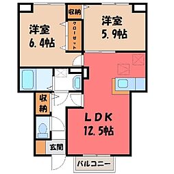 🉐敷金礼金0円！🉐東北本線 宇都宮駅 バス21分 鶴田橋下…