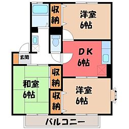 JR東北本線 雀宮駅 徒歩25分 1階/-