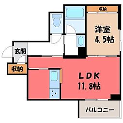 JR東北本線 宇都宮駅 徒歩5分 4階/-
