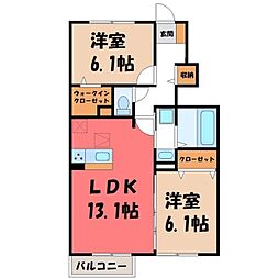 JR日光線 鶴田駅 徒歩23分