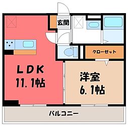 JR日光線 鶴田駅 徒歩4分 3階/-