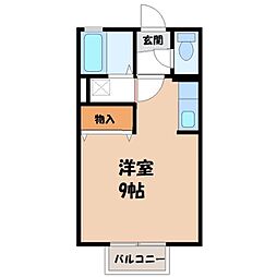 ニューコーポ2 ワンルームの間取図画像