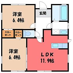 東北本線 宇都宮駅 バス20分 野尻下車 徒歩10分