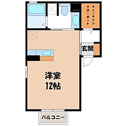 JR東北本線 雀宮駅 徒歩15分 2階/-