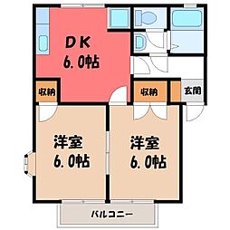 JR日光線 鶴田駅 徒歩5分 2階/-
