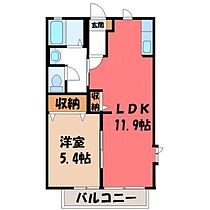 栃木県下都賀郡壬生町大字安塚（賃貸アパート1LDK・2階・40.30㎡） その2