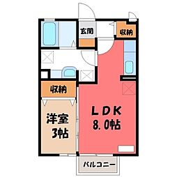 JR日光線 鶴田駅 徒歩18分 2階/-