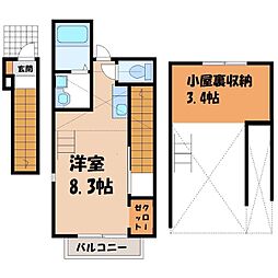東武宇都宮線 南宇都宮駅 徒歩37分 2階/-