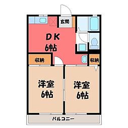 国友ハイツ B 1階/-