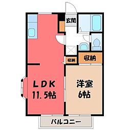 JR東北本線 宝積寺駅 徒歩20分 1階/-