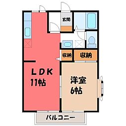 JR東北本線 宇都宮駅 バス20分 平松本町下車 徒歩5分 2階/-