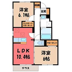 JR東北本線 宇都宮駅 バス15分 西三の沢下車 徒歩9分 1階/-