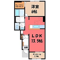 東武宇都宮線 東武宇都宮駅 バス16分 宝木団地下車 徒歩6分 1階/-