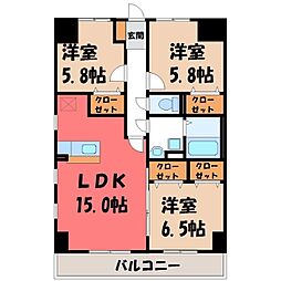 JR東北本線 宇都宮駅 徒歩14分 5階/-