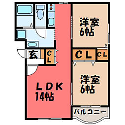 JR日光線 鶴田駅 徒歩6分 2階/-