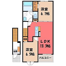 真岡鐵道 真岡駅 バス15分 太子堂公園北下車 徒歩13分 2階/-