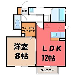 東武宇都宮線 南宇都宮駅 徒歩34分 1階/-