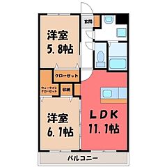 物件の間取り