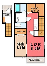 ひさごハイツ壬生 2階/-