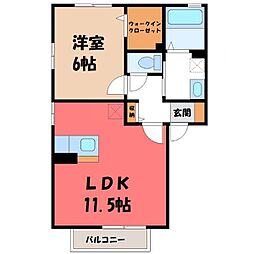 JR東北本線 宇都宮駅 バス20分 羽黒下下車 徒歩8分 2階/-