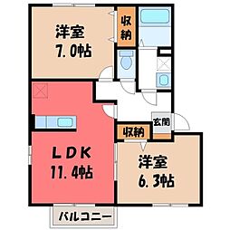 JR東北新幹線 宇都宮駅 バス26分 台岡本上下車 徒歩5分 1階/-
