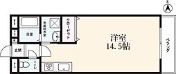 ユーミー伊勢 ワンルームの間取図画像