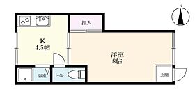 古野アパート B棟 203 ｜ 佐賀県佐賀市本庄町大字本庄（賃貸アパート1K・2階・22.77㎡） その2