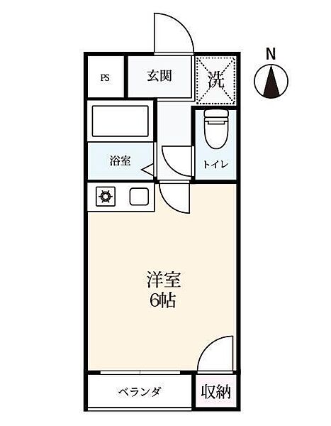 セルシオ佐大前 207｜佐賀県佐賀市与賀町(賃貸マンション1R・2階・17.28㎡)の写真 その2