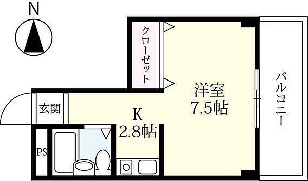 グランドセレブ本庄 402｜佐賀県佐賀市本庄町大字本庄(賃貸マンション1K・4階・23.50㎡)の写真 その2