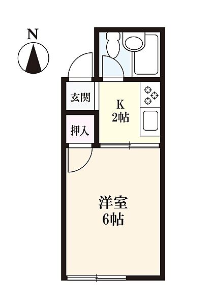 栗林ハイツ 101｜佐賀県佐賀市本庄町大字本庄(賃貸アパート1K・1階・17.39㎡)の写真 その2