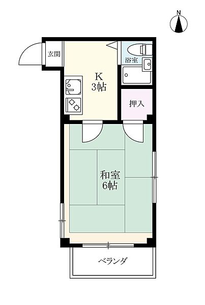 セゾン本庄 301｜佐賀県佐賀市本庄町大字本庄(賃貸マンション1K・3階・24.38㎡)の写真 その2