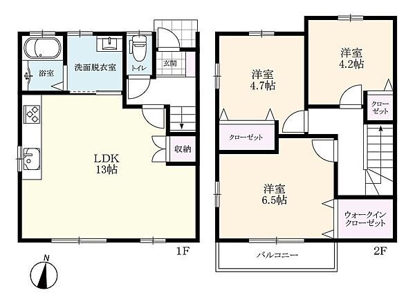 ヴィラハウス川副 A｜佐賀県佐賀市川副町大字福富(賃貸アパート3LDK・1階・70.10㎡)の写真 その2