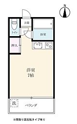ウイングマンション ワンルームの間取図画像