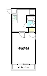 ESD泉本町 1Kの間取図画像