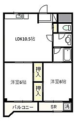 seyanta×無量寺 2LDKの間取図画像