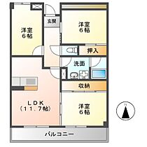 マンションエルガーデン  ｜ 岐阜県美濃加茂市加茂野町今泉（賃貸マンション3LDK・3階・65.48㎡） その2