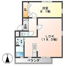 ピースフルメゾン　N棟  ｜ 岐阜県岐阜市石原２丁目（賃貸アパート1LDK・1階・59.21㎡） その2