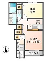 ボンヌ・シャンス7　II  ｜ 岐阜県岐阜市粟野西７丁目（賃貸アパート1LDK・1階・42.80㎡） その2