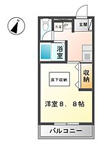 ヴィレッジハウス  ｜ 岐阜県美濃加茂市新池町２丁目（賃貸マンション1K・3階・26.22㎡） その2