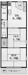 間取図画像 2DK