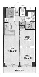 間取図画像 2LDK