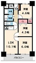 レジオン出来島公園 3LDKの間取図画像
