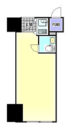 堺筋本町アーバンライフアーバンスクエア ワンルームの間取図画像
